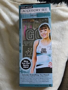 Accessory Set — Sporty Teal & Pink Bling Kit